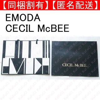 EMODA CECIL McBEE ショップバッグ 紙袋セット ショッパー 黒