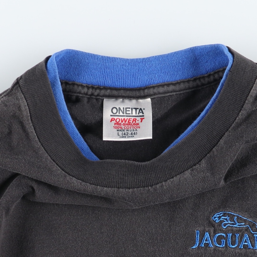 ONEITA(オニータ)の古着 90年代 オニータ ONEITA JAGUAR ジャガー 刺繍Tシャツ USA製 メンズL ヴィンテージ /eaa445338 メンズのトップス(Tシャツ/カットソー(半袖/袖なし))の商品写真