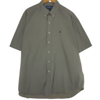 ラルフローレン(Ralph Lauren)の古着 ラルフローレン Ralph Lauren BLAKE 半袖 ボタンダウンシャツ メンズXL /eaa445181(シャツ)