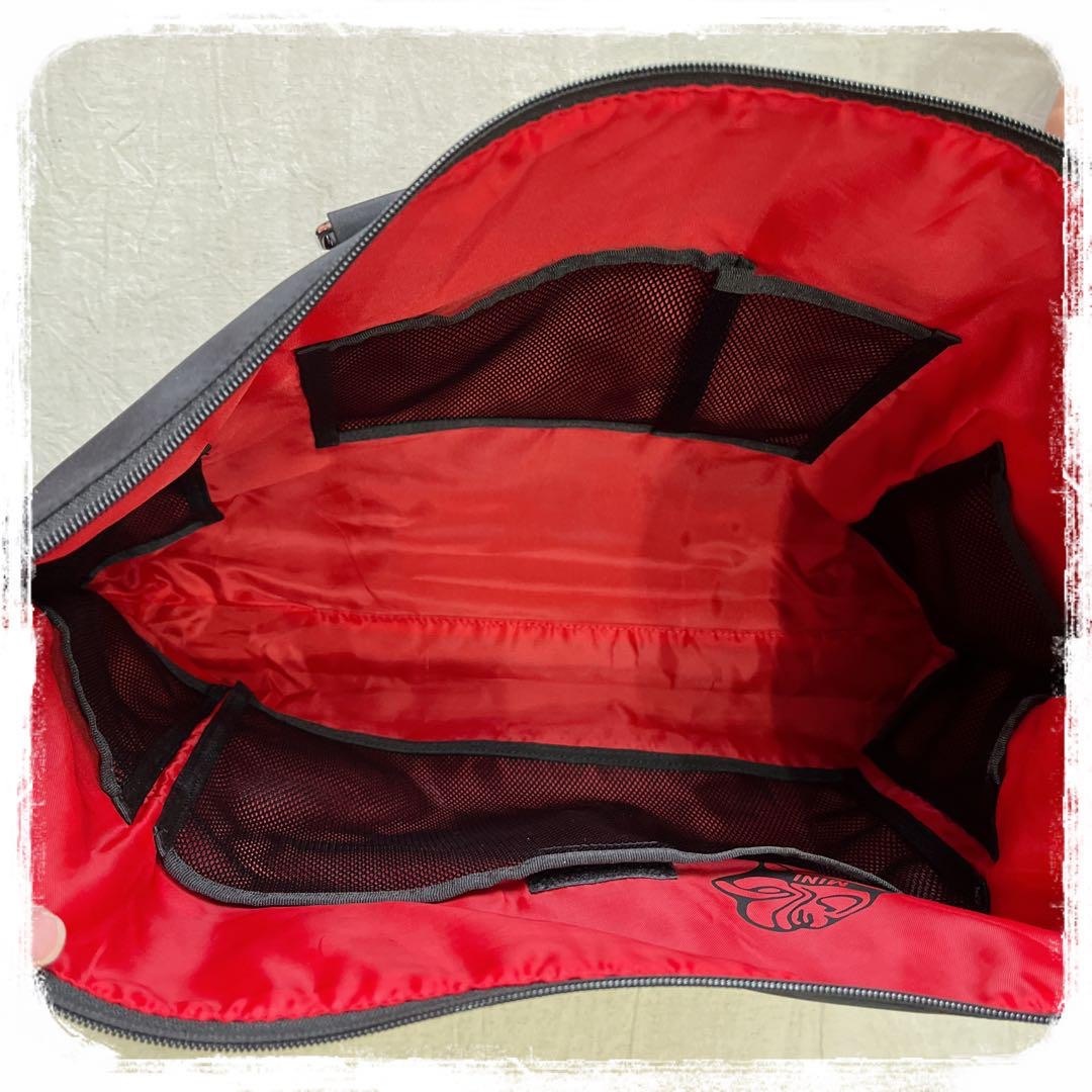 MINI トートバッグ　ブラック　持ち手調節可能　収納たくさん　おしゃれ　クール メンズのバッグ(トートバッグ)の商品写真
