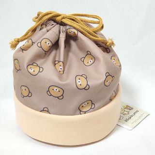 リラックマ(リラックマ)のリラックマ NEW BASIC RILAKKUMA 巾着ポーチ チャイロイコグマ(ポーチ)