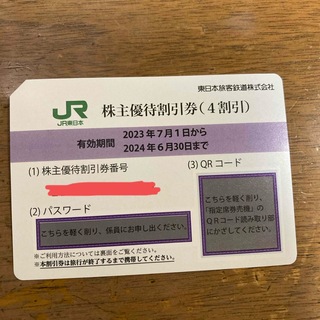 JR - JR東日本　株主優待券　