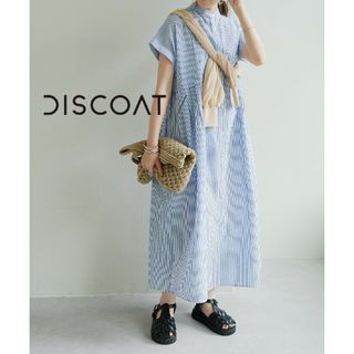 Discoat - 【完売品】WEB限定　ウエストタック半袖ワンピース　ディスコート　Discoat