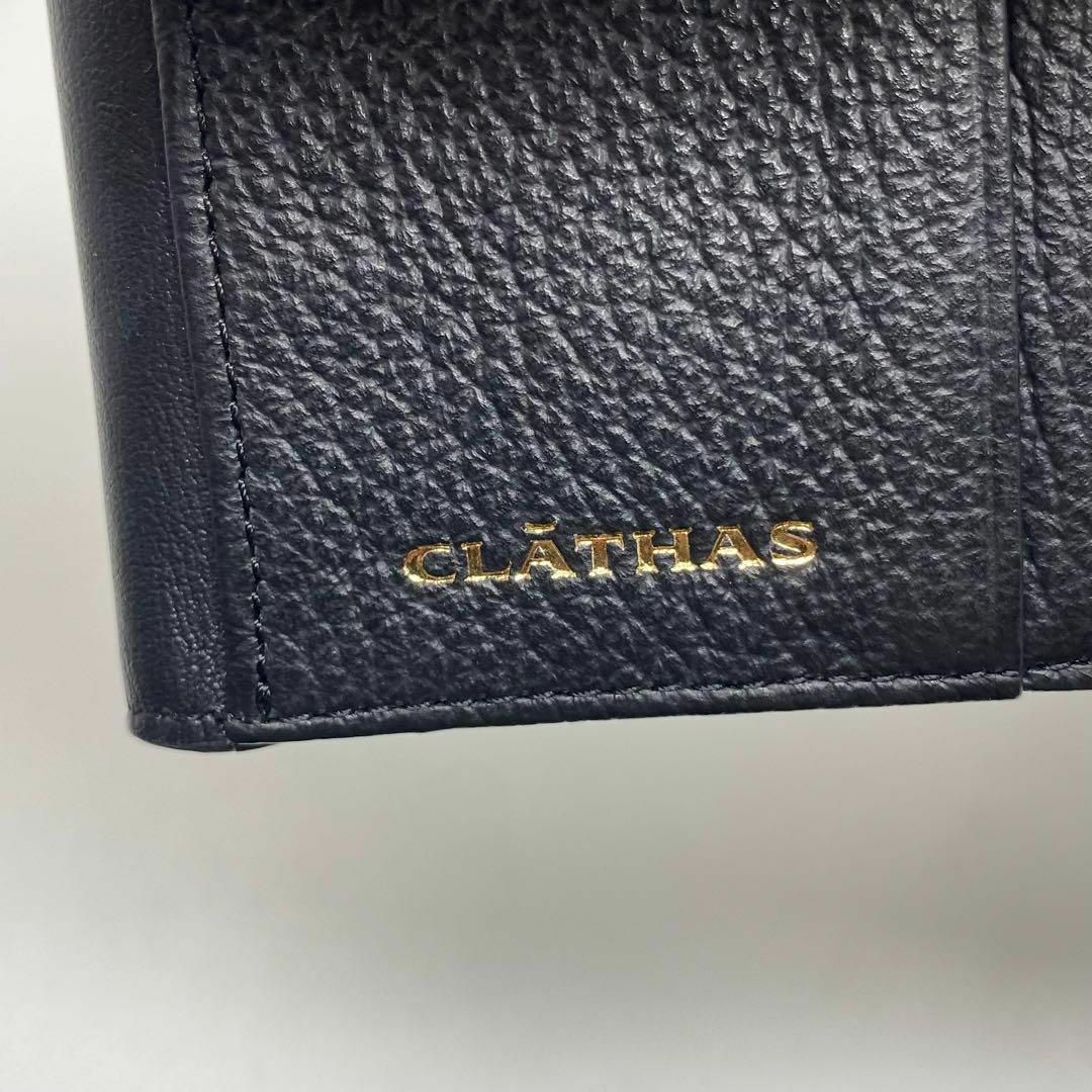 CLATHAS(クレイサス)の✨先着1点限り✨CLATHAS ボーイ 薄型二つ折り財布 ブラック 黒 カメリア レディースのファッション小物(財布)の商品写真