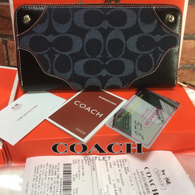 COACH(コーチ)のプレゼントにも❤️新品コーチ正規品ラウンドファスナー長財布F53769ネイビー レディースのファッション小物(財布)の商品写真