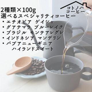 [自家焙煎コーヒー]スペシャルティコーヒー 100g×2種類  [選べる2種](コーヒー)