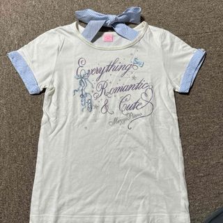 メゾピアノジュニア(mezzo piano junior)のナルミヤ メゾピアノジュニア トゥーシューズ刺繍半袖Tシャツ 140cm(Tシャツ/カットソー)