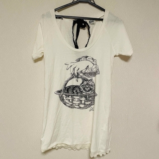 Katie キャット　カットソー　Tシャツ　猫ちゃん柄　半袖