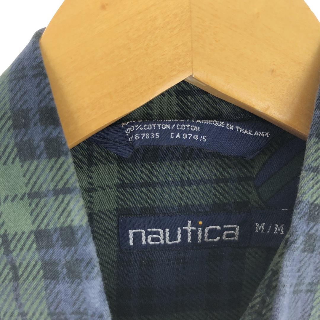 NAUTICA(ノーティカ)の古着 90年代 ノーティカ NAUTICA 長袖 ボタンダウンチェックシャツ メンズM ヴィンテージ /eaa445146 メンズのトップス(シャツ)の商品写真