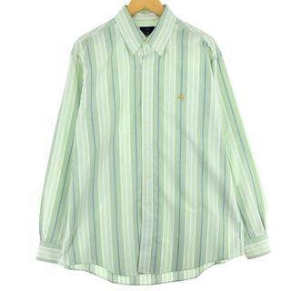 ブルックスブラザース(Brooks Brothers)の古着 ブルックスブラザーズ Brooks Brothers 346 長袖 ボタンダウンストライプシャツ メンズL /eaa445147(シャツ)