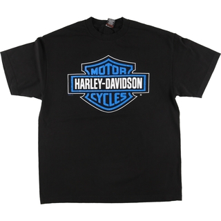 ハーレーダビッドソン(Harley Davidson)の古着 00年代 ハーレーダビッドソン Harley-Davidson モーターサイクル バイクTシャツ USA製 メンズXL /eaa445310(Tシャツ/カットソー(半袖/袖なし))