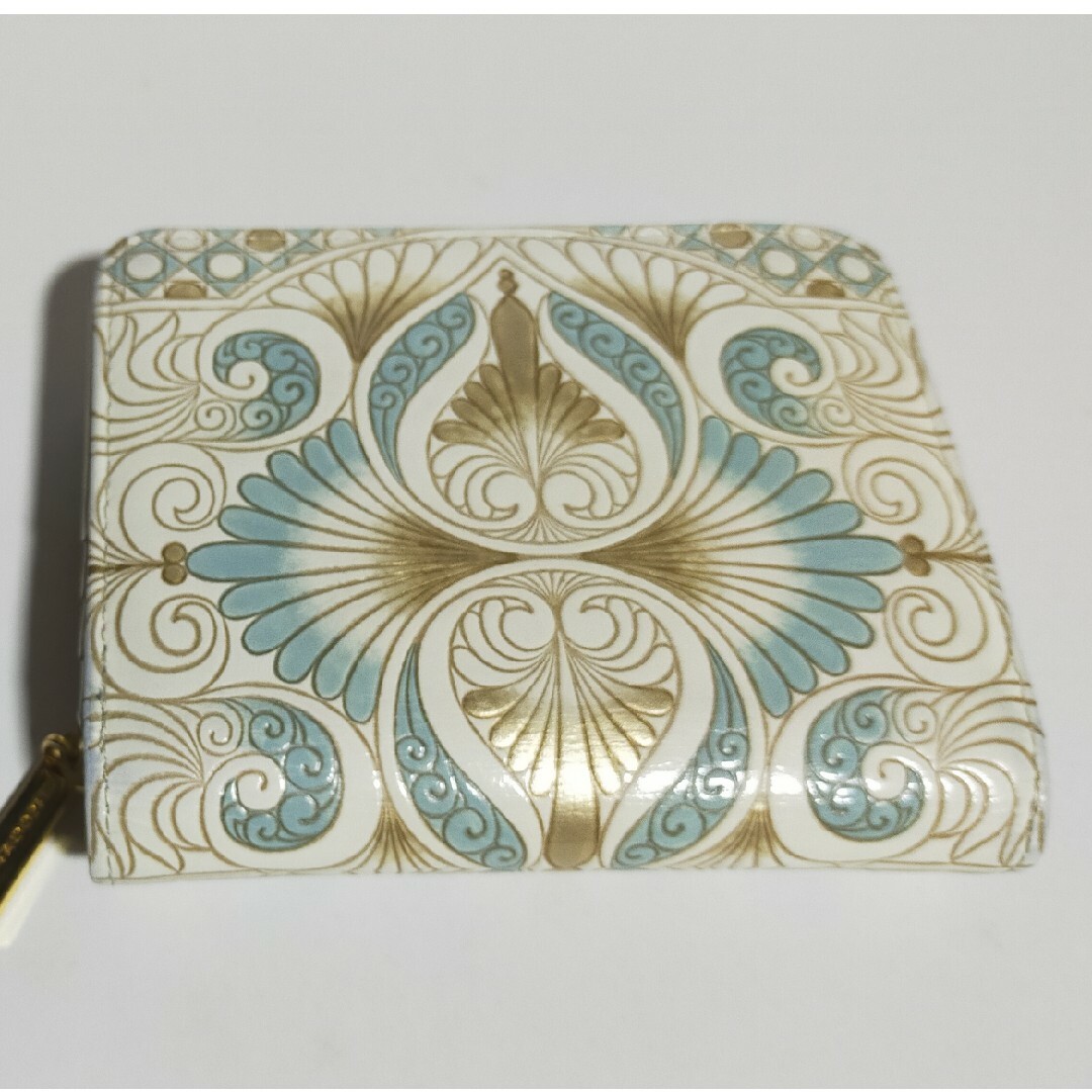 文庫屋大関 二つ折り財布 ロカイユ ブルーグレー レディースのファッション小物(財布)の商品写真
