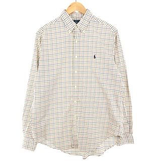 ラルフローレン(Ralph Lauren)の古着 ラルフローレン Ralph Lauren CLASSIC FIT 長袖 ボタンダウンチェックシャツ メンズL /eaa445367(シャツ)