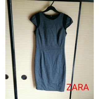 ザラ(ZARA)の🌙🌙ZARA大人綺麗めワンピース 千鳥柄(ひざ丈ワンピース)