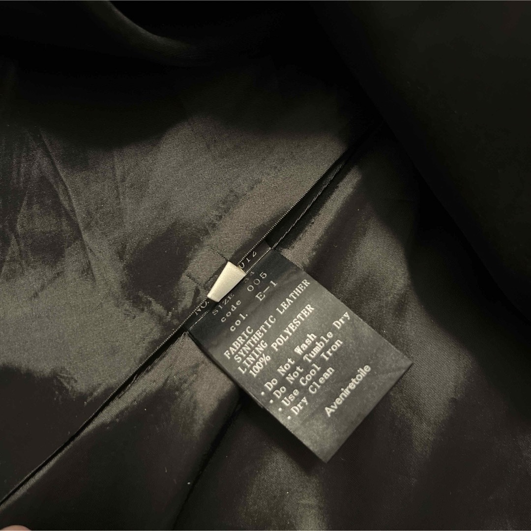 Aveniretoile(アベニールエトワール)のアベニールエトワール ブラックレザー スカート レディースのスカート(ひざ丈スカート)の商品写真