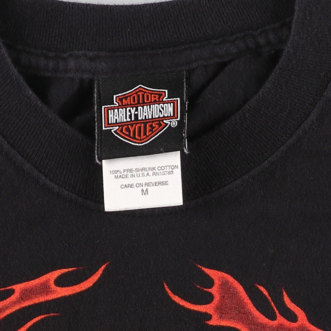 Harley Davidson(ハーレーダビッドソン)の古着 00年代 ハーレーダビッドソン Harley-Davidson モーターサイクル バイクTシャツ USA製 メンズM /eaa431221 メンズのトップス(Tシャツ/カットソー(半袖/袖なし))の商品写真