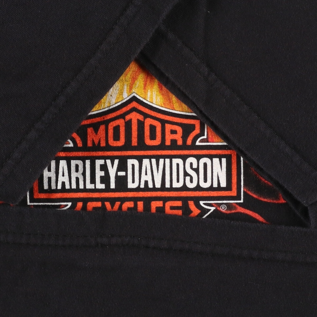 Harley Davidson(ハーレーダビッドソン)の古着 00年代 ハーレーダビッドソン Harley-Davidson モーターサイクル バイクTシャツ USA製 メンズM /eaa431221 メンズのトップス(Tシャツ/カットソー(半袖/袖なし))の商品写真