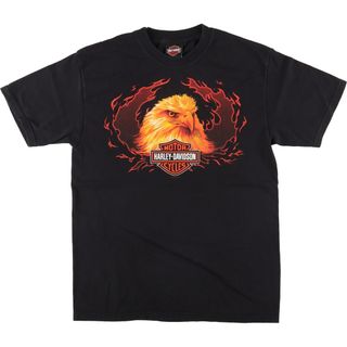 ハーレーダビッドソン(Harley Davidson)の古着 00年代 ハーレーダビッドソン Harley-Davidson モーターサイクル バイクTシャツ USA製 メンズM /eaa431221(Tシャツ/カットソー(半袖/袖なし))