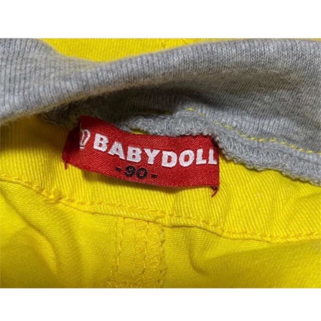 BABYDOLL(ベビードール)の【ほぼ未使用】BABYDOLL ベビードール パンツ 黄色 ベビー服 90 キッズ/ベビー/マタニティのキッズ服女の子用(90cm~)(パンツ/スパッツ)の商品写真