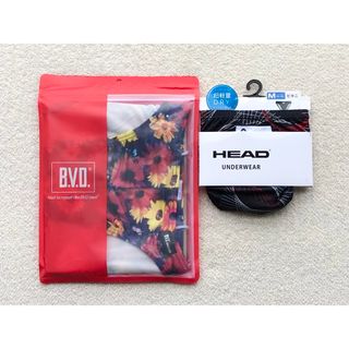 ビーブイディー(B.V.D)のB.V.D＆HEAD ビキニ ブリーフ Mサイズ 花柄＆デザイン 2枚セット(その他)