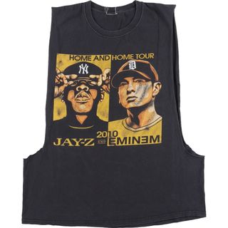 古着 JAYZ ジェイZ EMINEM エミネム カットオフ ラップTシャツ ラップT メンズL /eaa436877(Tシャツ/カットソー(半袖/袖なし))