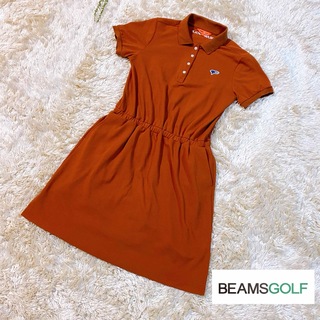 BEAMS ビームス　ゴルフ　 ワンピース ゴルフウェア　ブラウン　Mサイズ