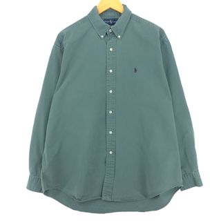 ラルフローレン(Ralph Lauren)の古着 ラルフローレン Ralph Lauren BLAKE 長袖 ボタンダウンシャツ メンズL /eaa440990(シャツ)