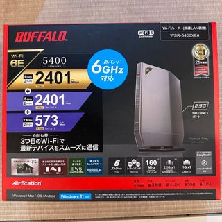 バッファロー(Buffalo)の新品未開封　BUFFALO Wi-Fiルーター WSR-5400XE6(PC周辺機器)