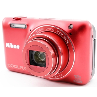 ニコン(Nikon)のNikon COOLPIX S6600 デジタルカメラ レッド　新同品(コンパクトデジタルカメラ)