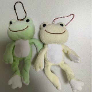 かえるのピクルス　マスコット　パステルカラー　イエロー＆グリーン(キャラクターグッズ)