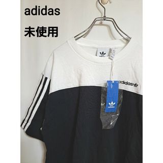 アディダス(adidas)の【未使用】アディダスオリジナルス　トレフォイル刺繍　薄手　スリーライン(Tシャツ/カットソー(半袖/袖なし))