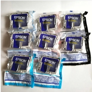 エプソン(EPSON)の未使用 エプソン 純正インクカートリッジ 8個セット IC21 プリンター(PC周辺機器)