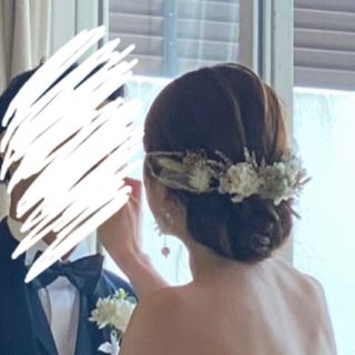 ドライフラワーヘッドパーツ　結婚式　前撮り