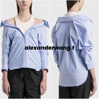 アレキサンダーワン(Alexander Wang)の未使用 alexanderwang.t アレキサンダーワン オフショルダーシャツ(シャツ/ブラウス(長袖/七分))