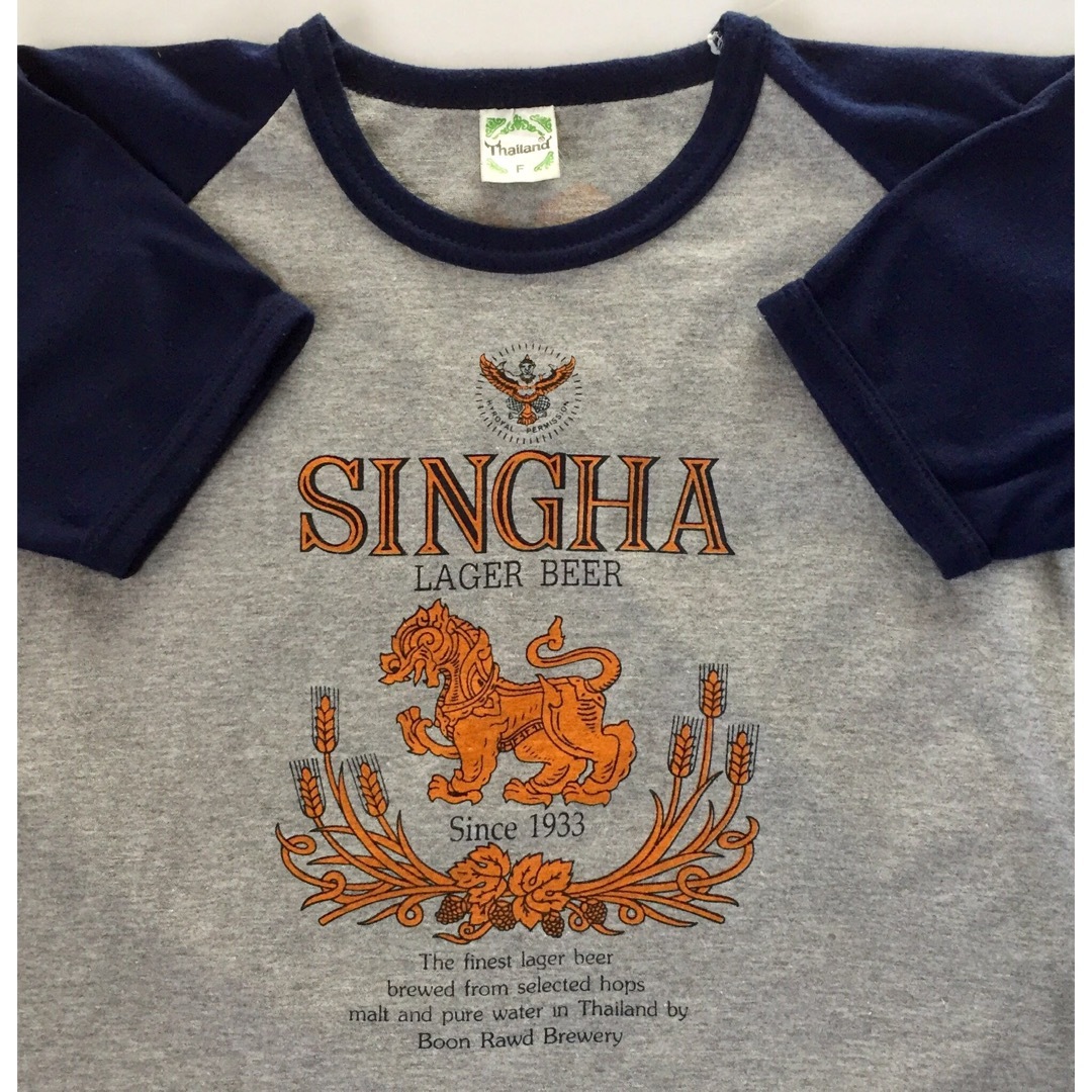 Singha Lager Beer シンハービール　半袖Tシャツ　綿100% レディースのトップス(Tシャツ(半袖/袖なし))の商品写真