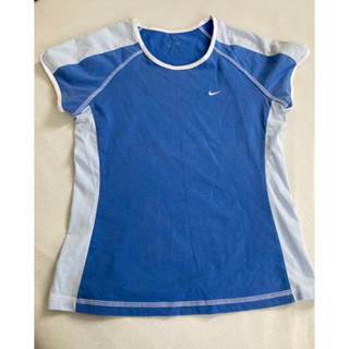 ナイキ(NIKE)のnike  tシャツ　スポーツ　トップス　半袖　速乾　dry fit  青(カットソー(半袖/袖なし))