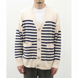 ベーセーストック(B.C STOCK)の【ブルー】NESTWELL / ネストウェル TEAK BORDER Cardigan(カーディガン)