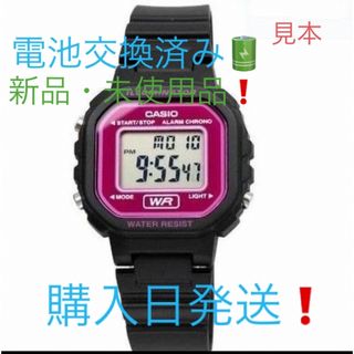 CASIO - 新品❗️カシオ LA-20WH-4A デジタル 腕時計 ブラック×ピンク