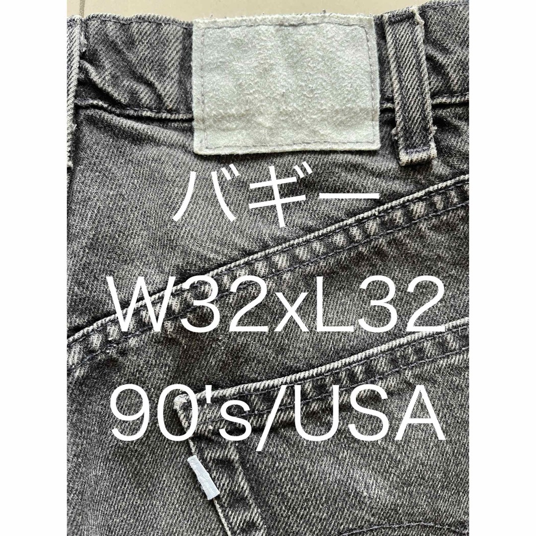 SILVER TAB（Levi's）(シルバータブ)のシルバータブ/デニム/バギー/ブラック/W32xL32/90's/USA製/レア メンズのパンツ(デニム/ジーンズ)の商品写真