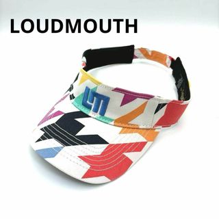 ラウドマウス(Loudmouth)のラウドマウスゴルフ　サンバイザー　レディース　ホワイト　マルチカラー(ウエア)