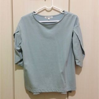 タケオキクチ(TAKEO KIKUCHI)の夏に！SHOP TK♡五部袖Tシャツ♡さわやかくすみブルー(Tシャツ(半袖/袖なし))