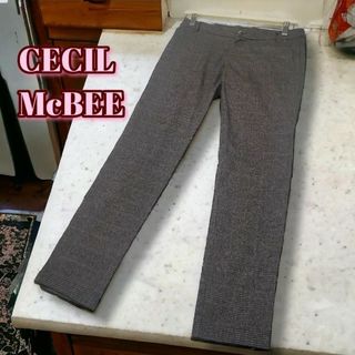 CECIL McBEE セシルマクビー カジュアルパンツ ブラウン系 グレンチェ