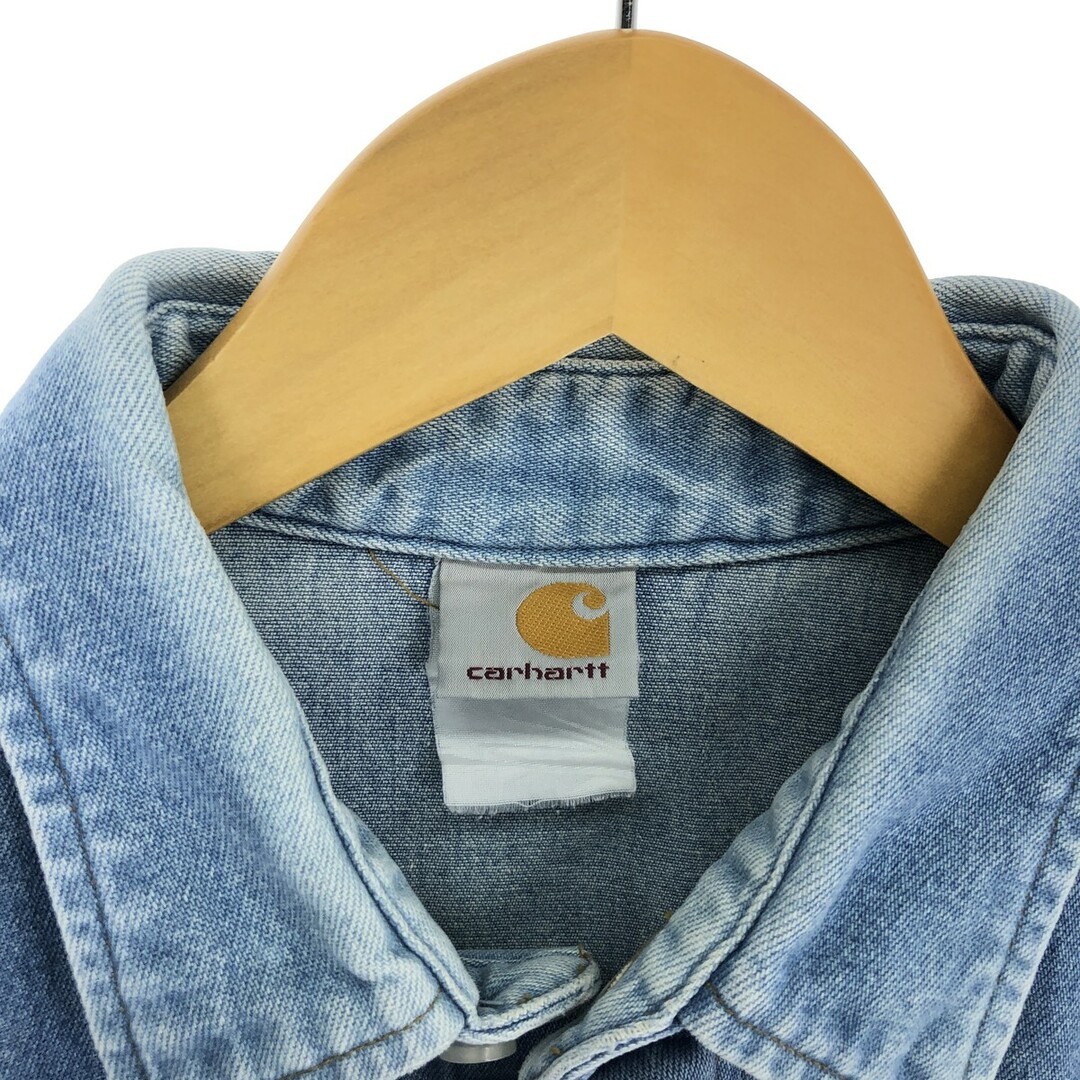 carhartt(カーハート)の古着 カーハート Carhartt 長袖 デニム ウエスタンシャツ メンズL /eaa317906 メンズのトップス(シャツ)の商品写真