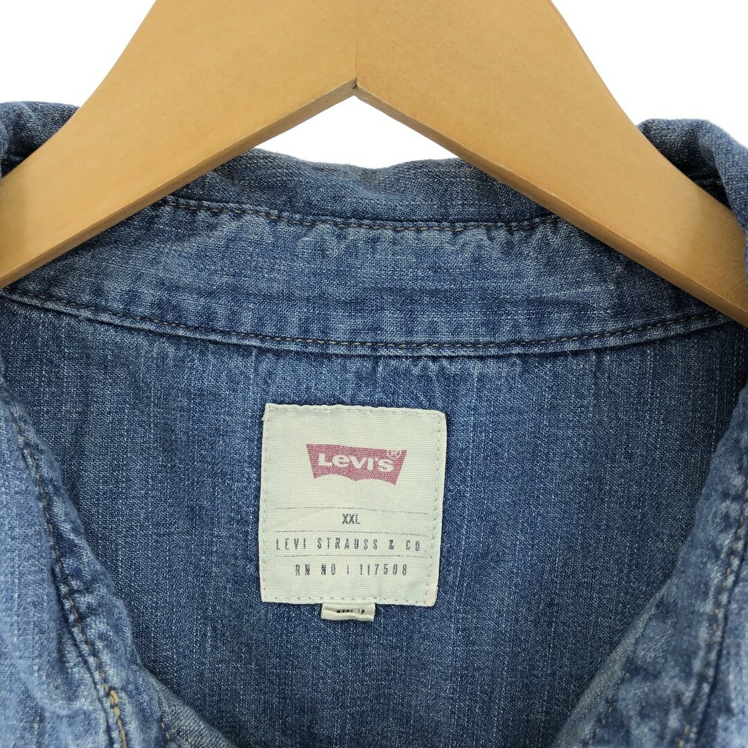 Levi's(リーバイス)の古着 リーバイス Levi's 長袖 デニムシャツ メンズXXL /eaa330934 メンズのトップス(シャツ)の商品写真