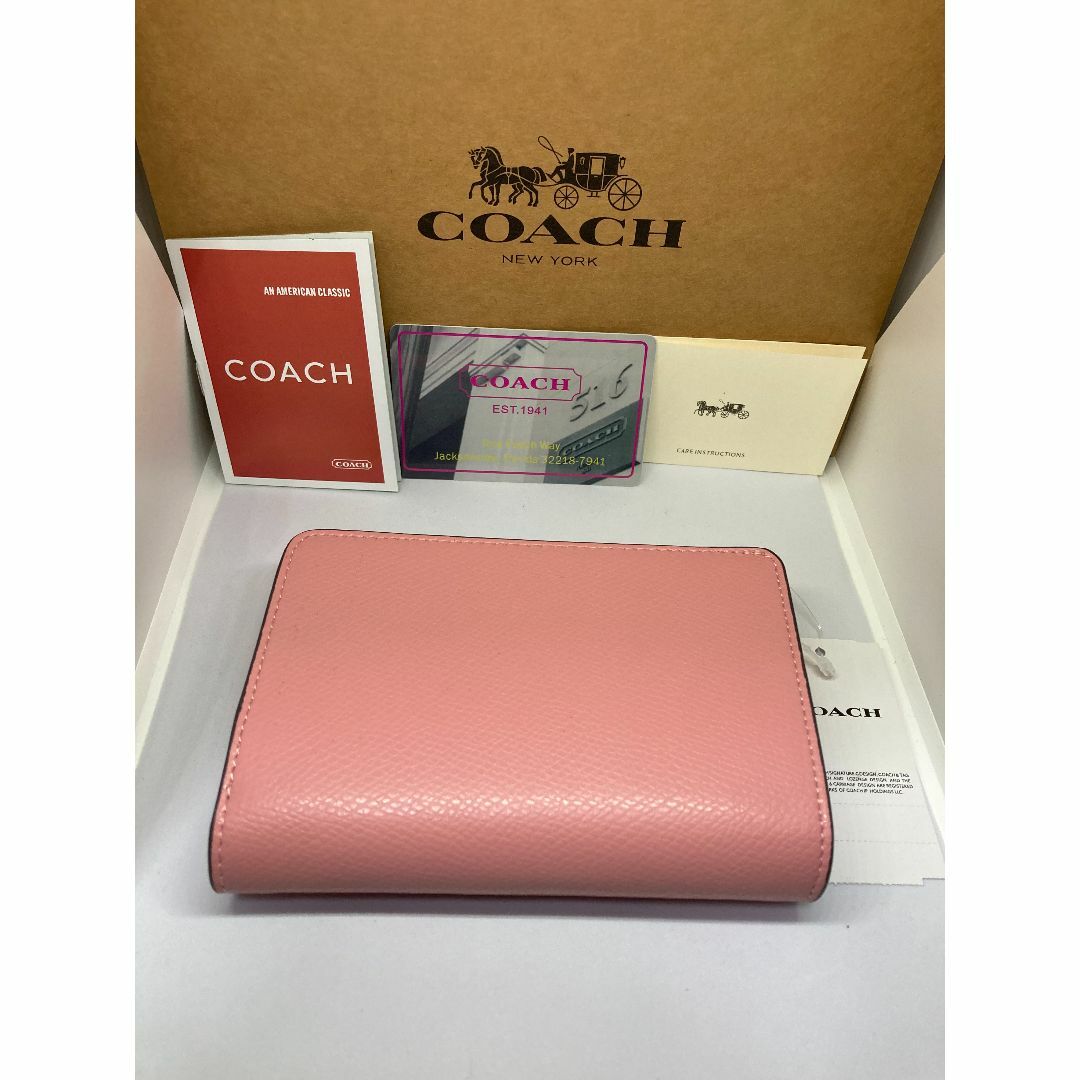 COACH(コーチ)のCOACH　コーチ　F53436　二つ折り財布　クロスグレイン　ミディアム レディースのファッション小物(財布)の商品写真