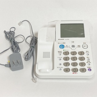 シャープ(SHARP)のシャープ SHARP コードレス電話機 JD-AT85 本体・コードのみ(電話台/ファックス台)