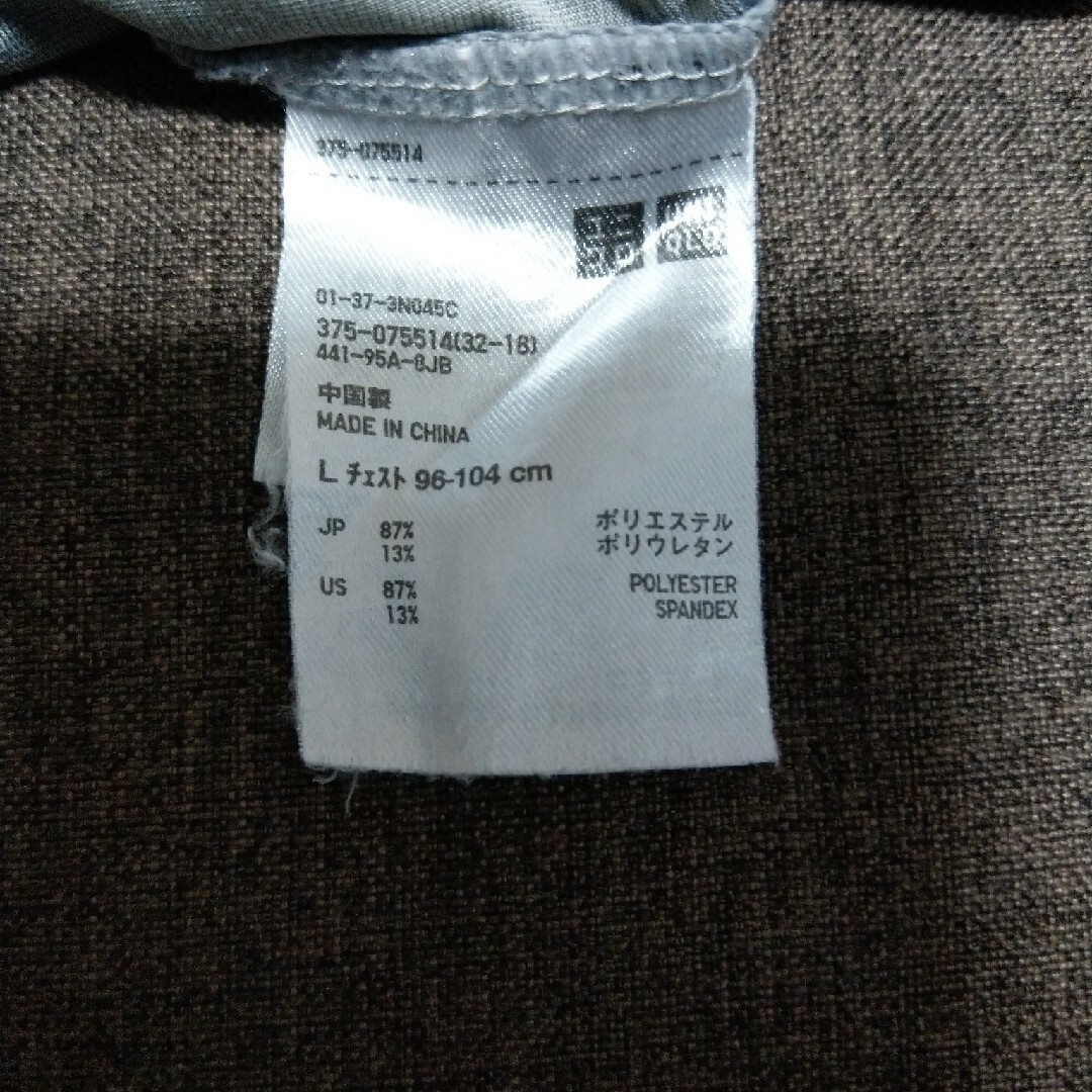 ユニクロ　エアリズム　L　グレー メンズのトップス(Tシャツ/カットソー(半袖/袖なし))の商品写真