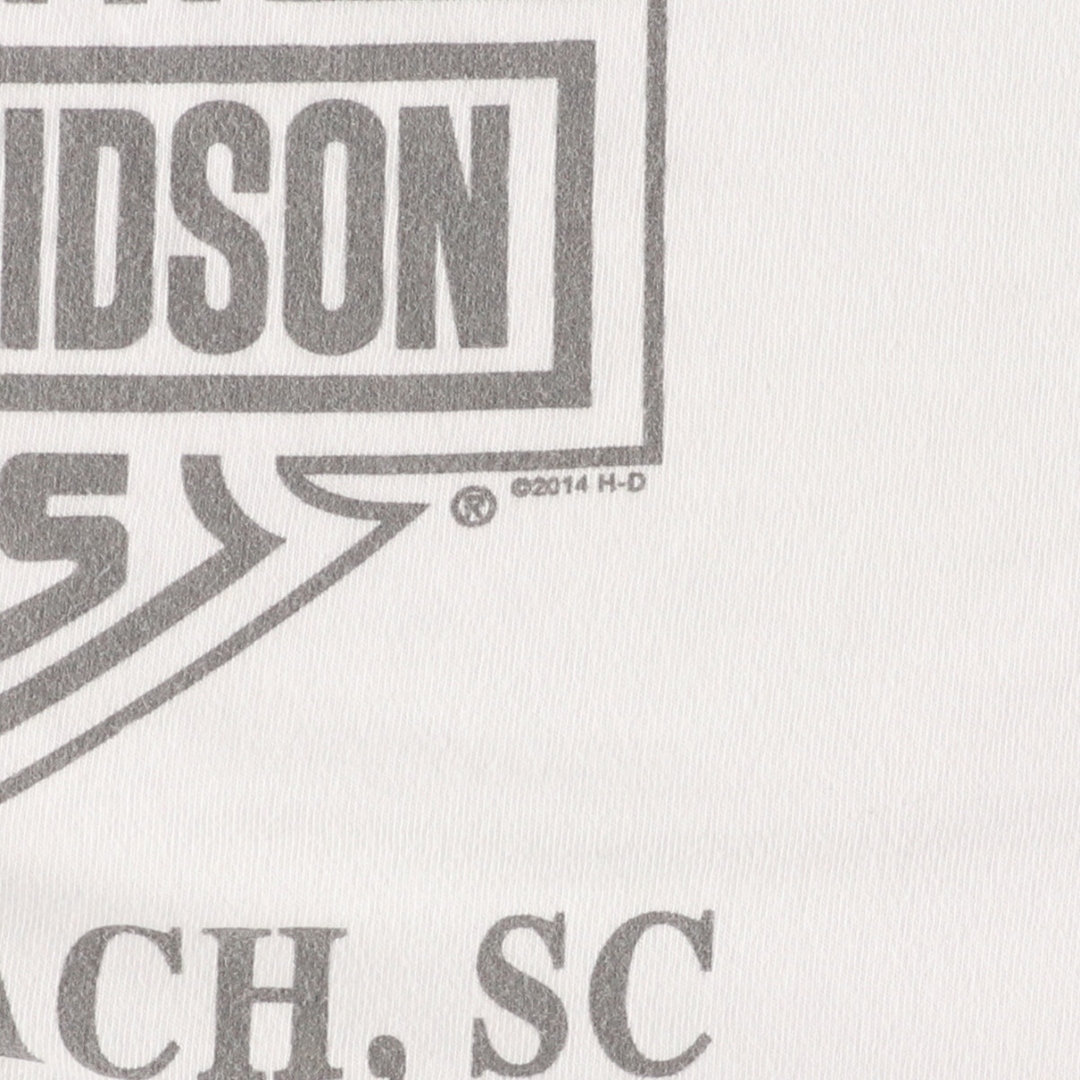 Harley Davidson(ハーレーダビッドソン)の古着 ハーレーダビッドソン Harley-Davidson バックプリント モーターサイクル バイクTシャツ メンズXL /eaa445317 メンズのトップス(Tシャツ/カットソー(半袖/袖なし))の商品写真