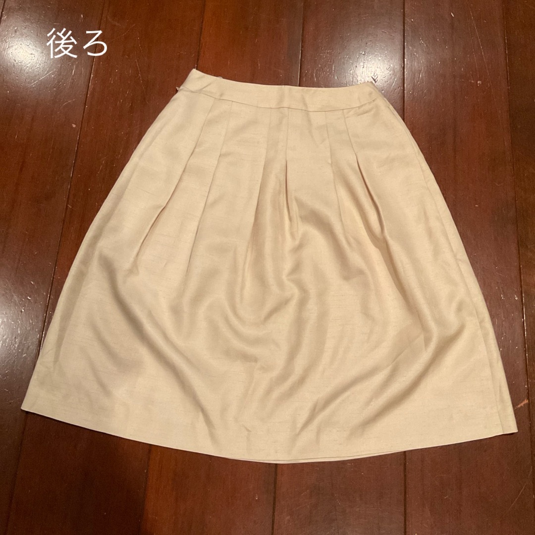 pasa de coco ベージュスカート レディースのスカート(ひざ丈スカート)の商品写真