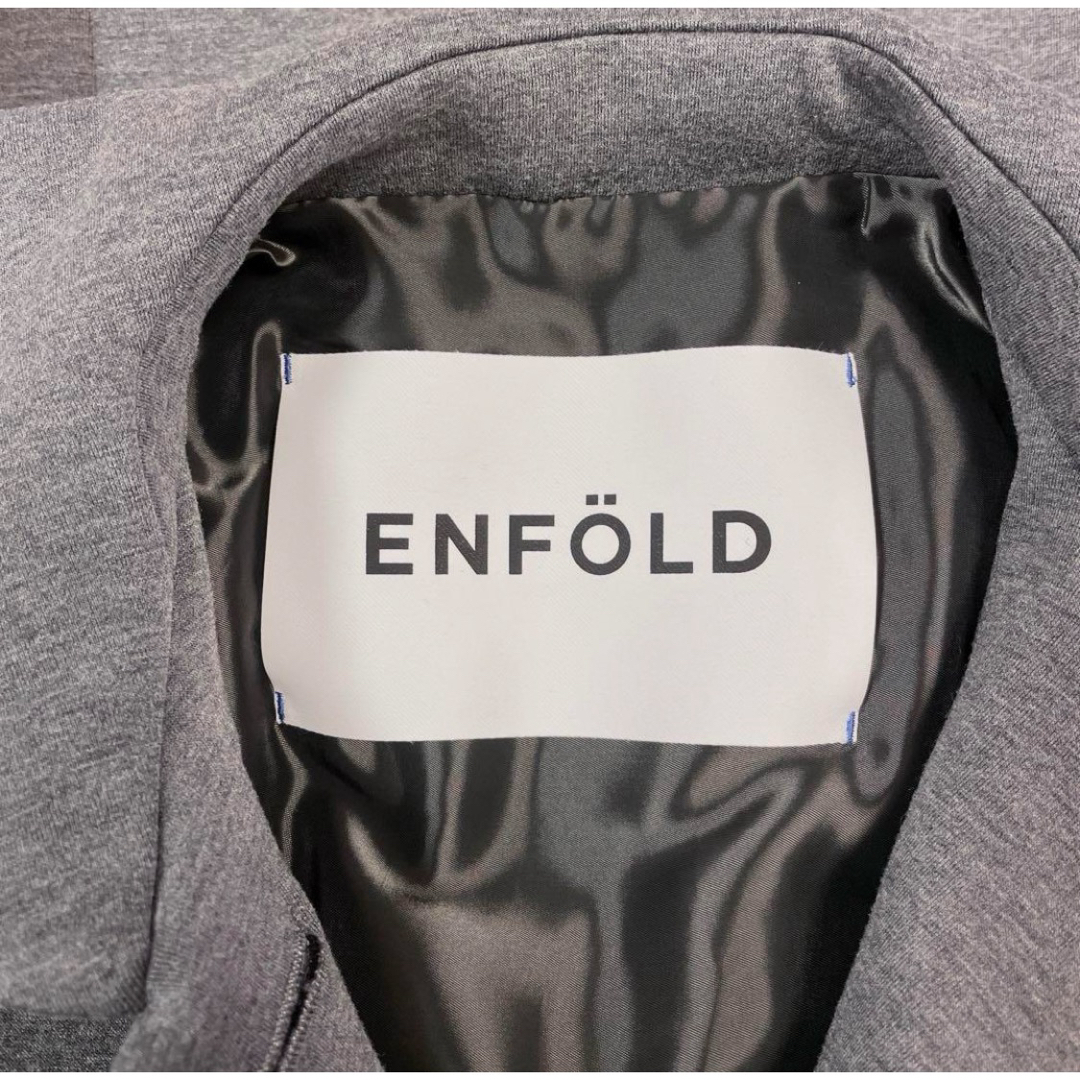 ENFOLD - ☆美品 ENFOLD FLAT-COLLAR SILHOUETTE COATの通販 by もこもこ's shop｜エンフォル ...